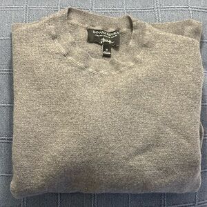 Banana Republic Men's Crewneck Sweater in Gray